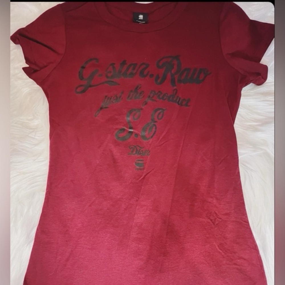 G-STAR RAW FITTED FINE LINE GRAPHIC SLIM T-SHIRT